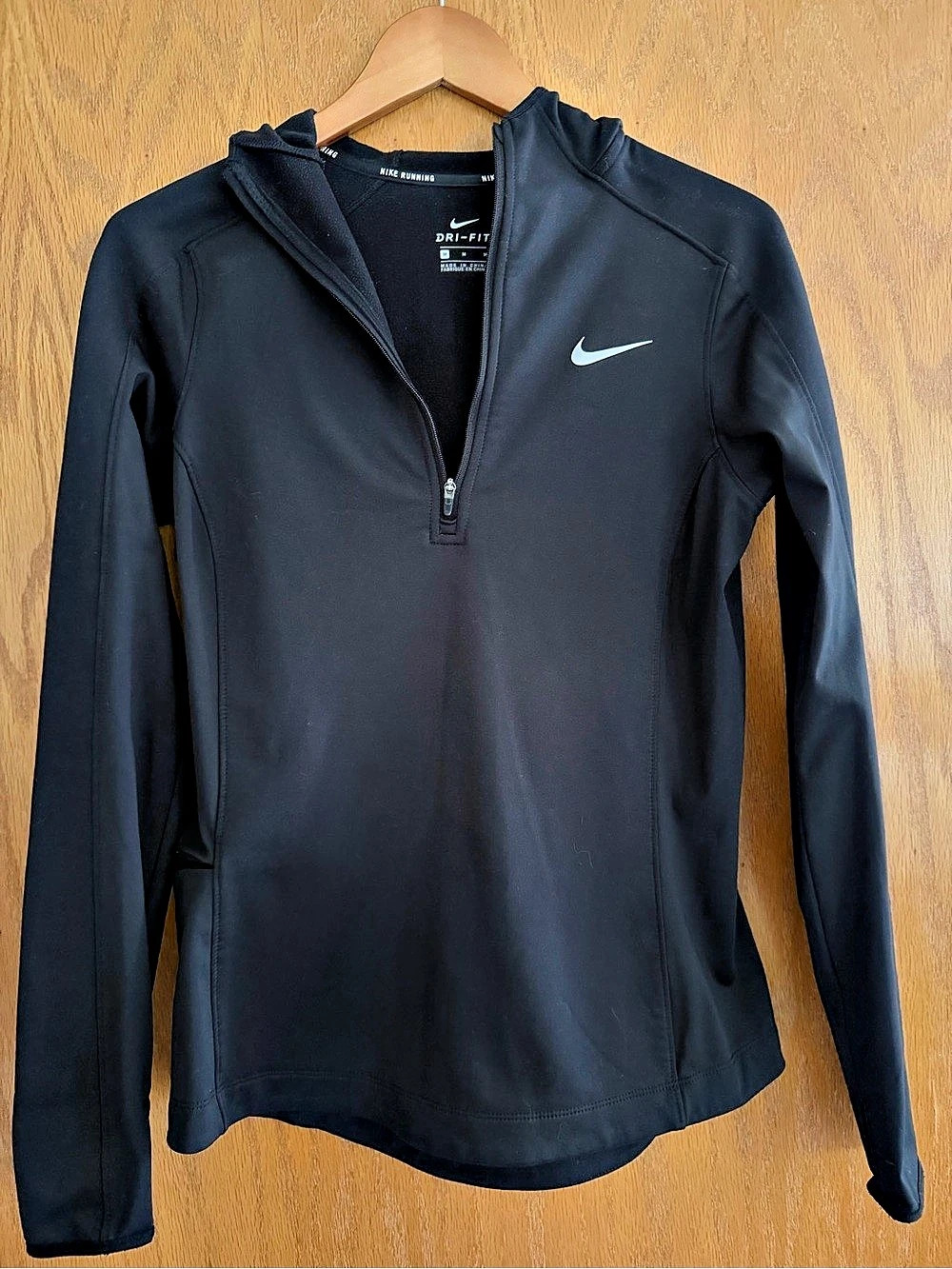 Nike Dri-FIT Women's Black Half-Zip Running Jacket Size Medium